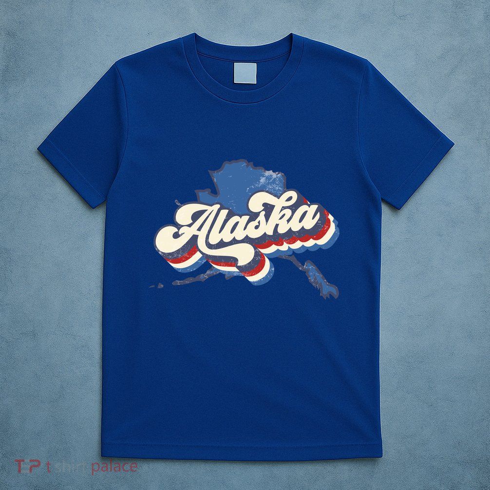 State Of Alaska Retro Logo T-Shirt