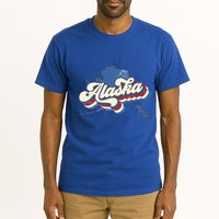 State Of Alaska Retro Logo Tall T-Shirt