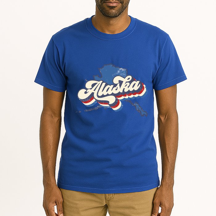 State Of Alaska Retro Logo Tall T-Shirt
