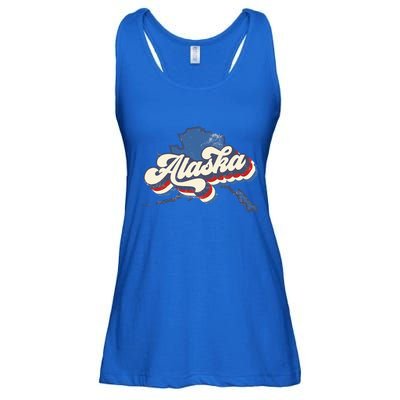 State Of Alaska Retro Logo Ladies Essential Flowy Tank