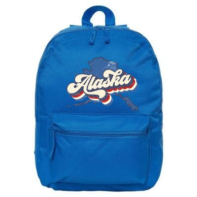 State Of Alaska Retro Logo 16 in Basic Backpack