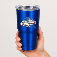 State Of Alaska Retro Logo Tumbler