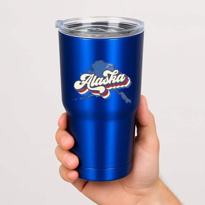 State Of Alaska Retro Logo Tumbler