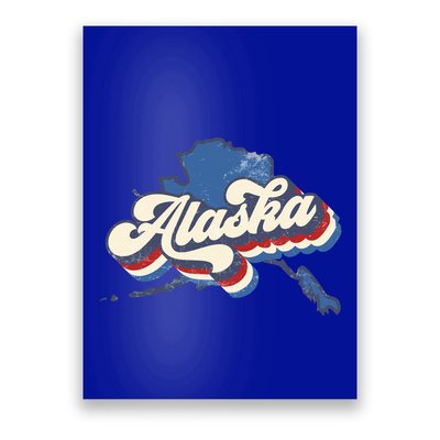 State Of Alaska Retro Logo Poster
