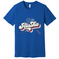 State Of Alaska Retro Logo Premium T-Shirt