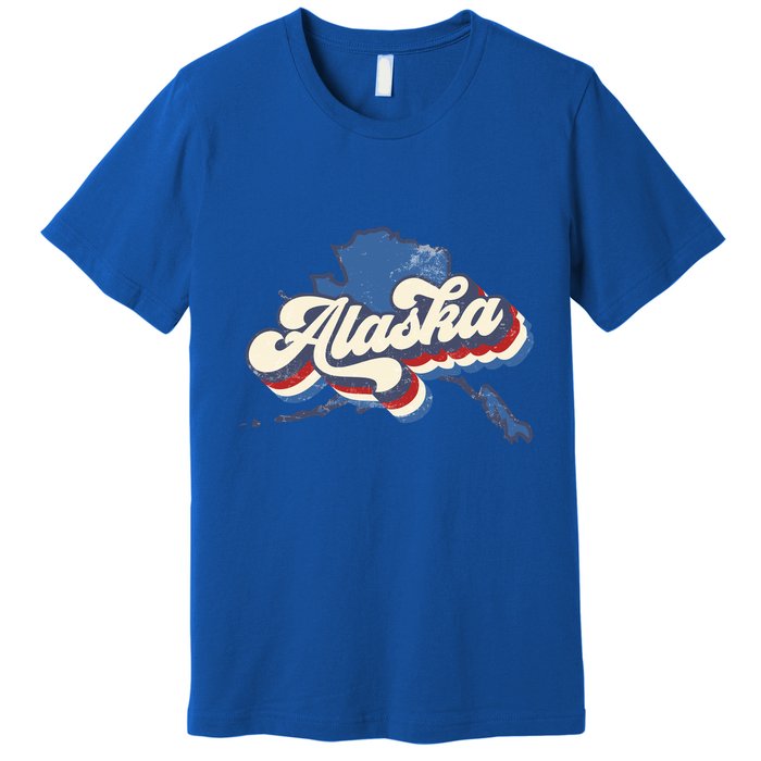 State Of Alaska Retro Logo Premium T-Shirt