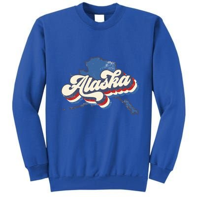 State Of Alaska Retro Logo Tall Sweatshirt