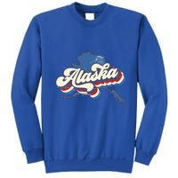 State Of Alaska Retro Logo Tall Sweatshirt