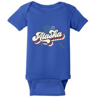 State Of Alaska Retro Logo Baby Bodysuit