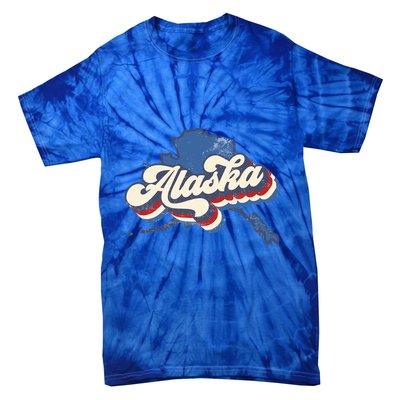State Of Alaska Retro Logo Tie-Dye T-Shirt