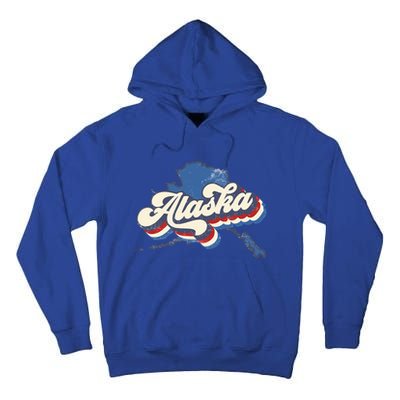 State Of Alaska Retro Logo Tall Hoodie