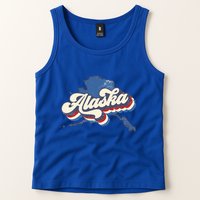 State Of Alaska Retro Logo Tank Top