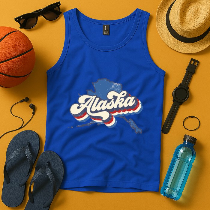 State Of Alaska Retro Logo Tank Top
