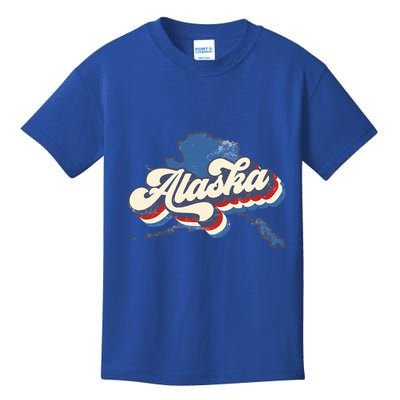 State Of Alaska Retro Logo Kids T-Shirt