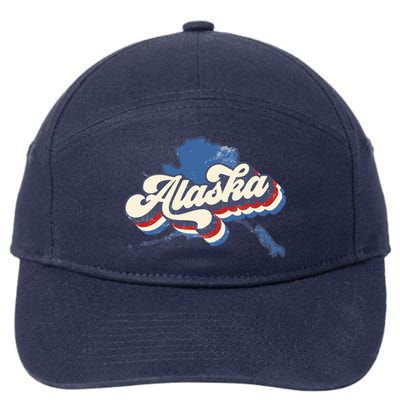 State Of Alaska Retro Logo 7-Panel Snapback Hat