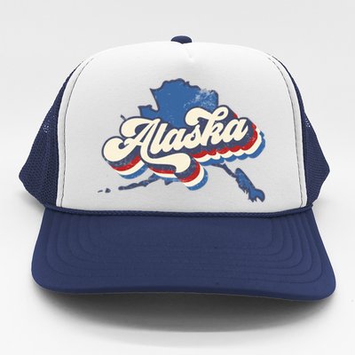 State Of Alaska Retro Logo Trucker Hat