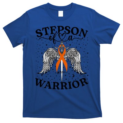 Stepson Of A Warrior Leukemia Cancer Awareness Support Squad Gift T-Shirt