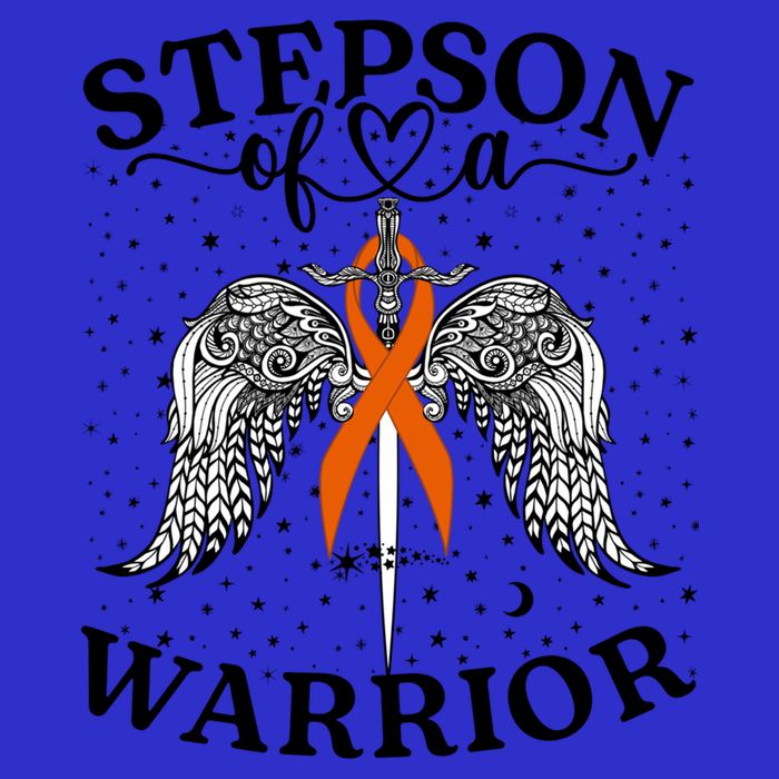 Stepson Of A Warrior Leukemia Cancer Awareness Support Squad Gift 16 in Basic Backpack