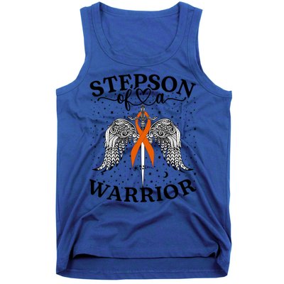 Stepson Of A Warrior Leukemia Cancer Awareness Support Squad Gift Tank Top