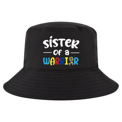Sister Of A Warrior Autism Awareness Cool Comfort Performance Bucket Hat