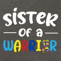 Sister Of A Warrior Autism Awareness Cotton Canvas Backpack