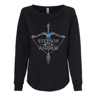 Stepson Of A Warrior Prostate Cancer Awareness Support Squad Gift Womens California Wash Sweatshirt