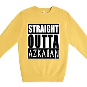 Straight Outta Askaban Funny Graphic Cute Gift Premium Crewneck Sweatshirt