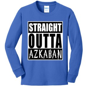 Straight Outta Askaban Funny Graphic Cute Gift Kids Long Sleeve Shirt