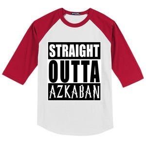 Straight Outta Askaban Funny Graphic Cute Gift Kids Colorblock Raglan Jersey