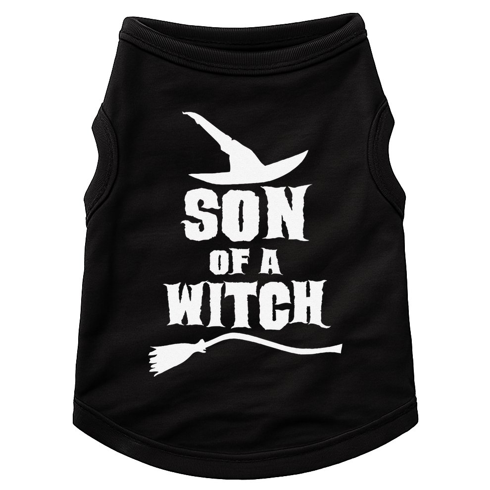 Son Of A Witch Funny Witch Inspired Gifts Doggie Tank