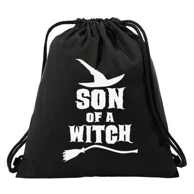 Son Of A Witch Funny Witch Inspired Gifts Drawstring Bag