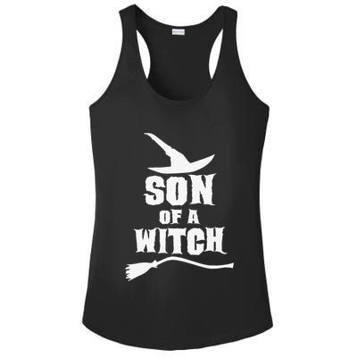 Son Of A Witch Funny Witch Inspired Gifts Ladies PosiCharge Competitor Racerback Tank