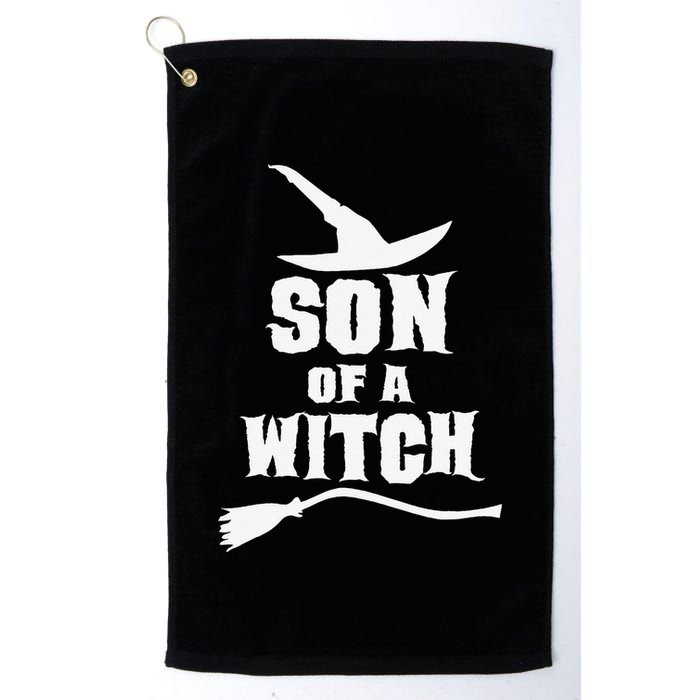 Son Of A Witch Funny Witch Inspired Gifts Golf Towel