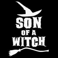 Son Of A Witch Funny Witch Inspired Gifts Cropped Pullover Crew