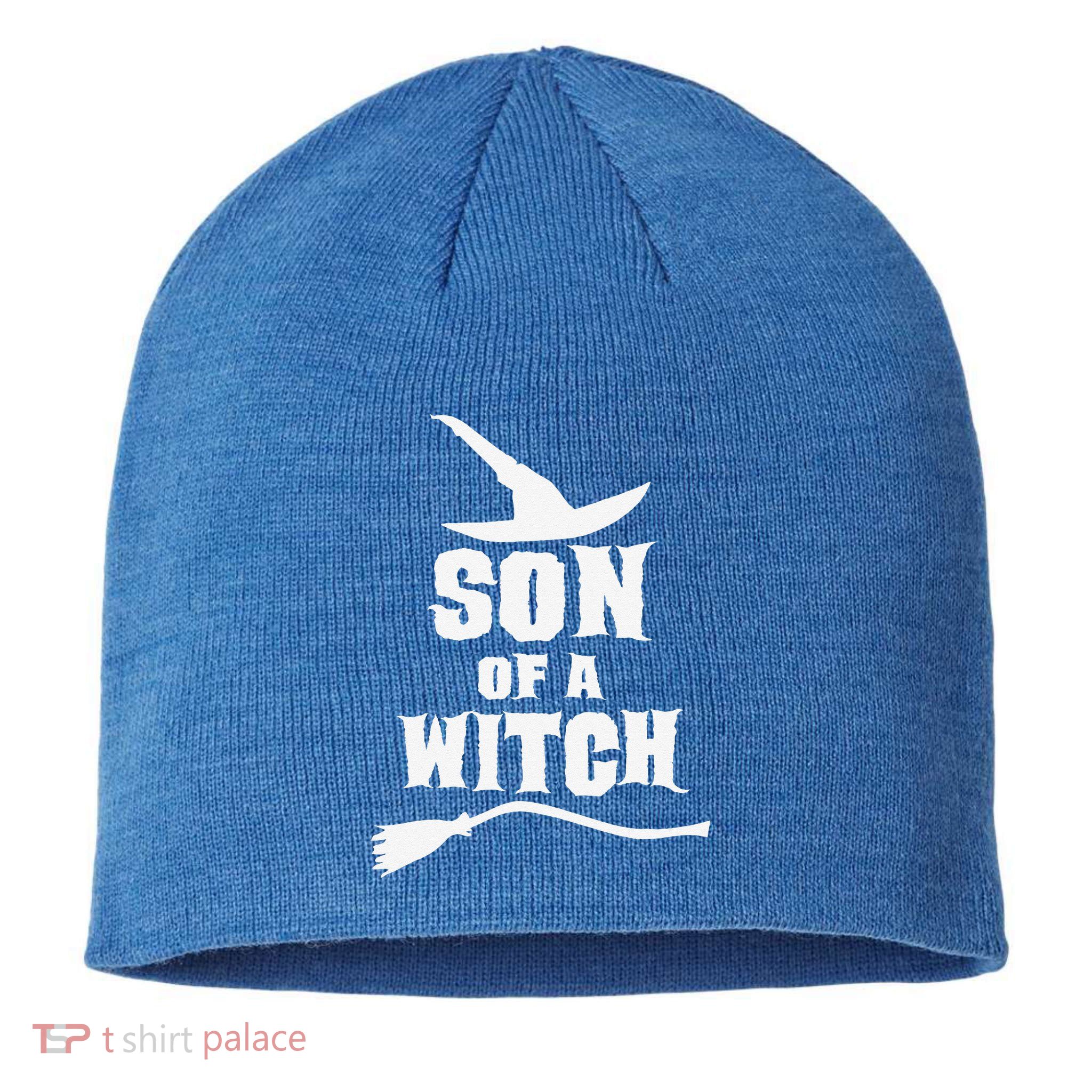 Son Of A Witch Funny Witch Inspired Gifts Sustainable Beanie