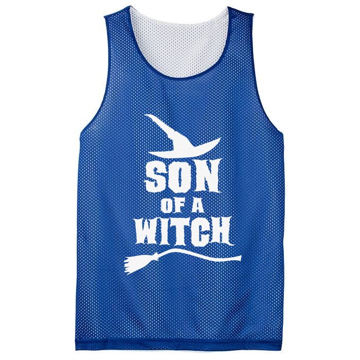 Son Of A Witch Funny Witch Inspired Gifts Mesh Reversible Basketball Jersey Tank