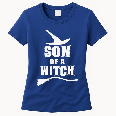 Son Of A Witch Funny Witch Inspired Gifts Womens T-Shirt