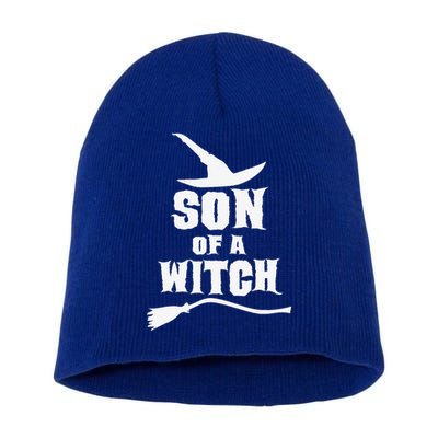 Son Of A Witch Funny Witch Inspired Gifts Short Acrylic Beanie