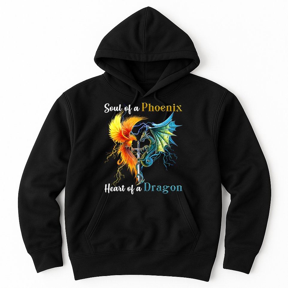 Soul Of A Phoenix Heart Of A Dragon Hoodie