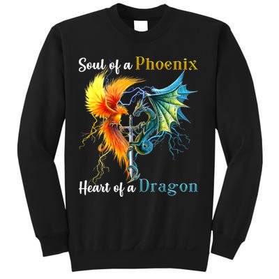Soul Of A Phoenix Heart Of A Dragon Sweatshirt