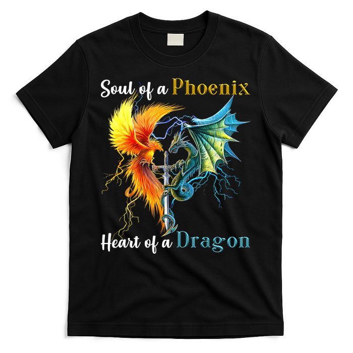 Soul Of A Phoenix Heart Of A Dragon T-Shirt