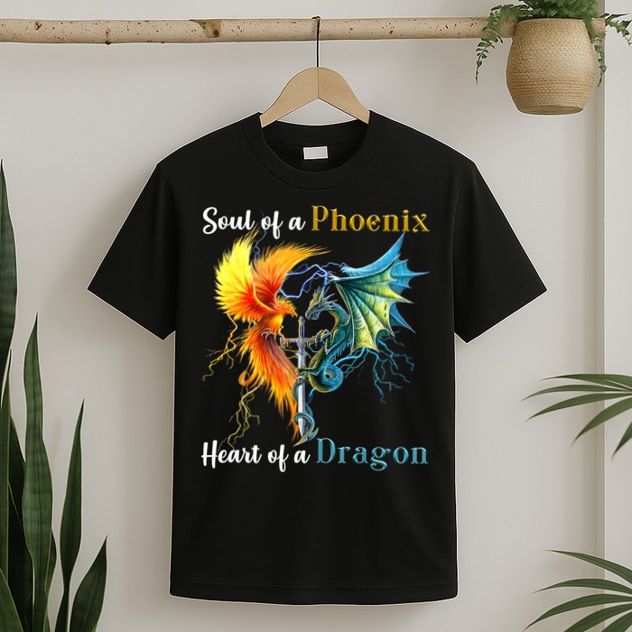 Soul Of A Phoenix Heart Of A Dragon T-Shirt