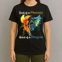 Soul Of A Phoenix Heart Of A Dragon T-Shirt
