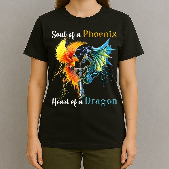 Soul Of A Phoenix Heart Of A Dragon T-Shirt