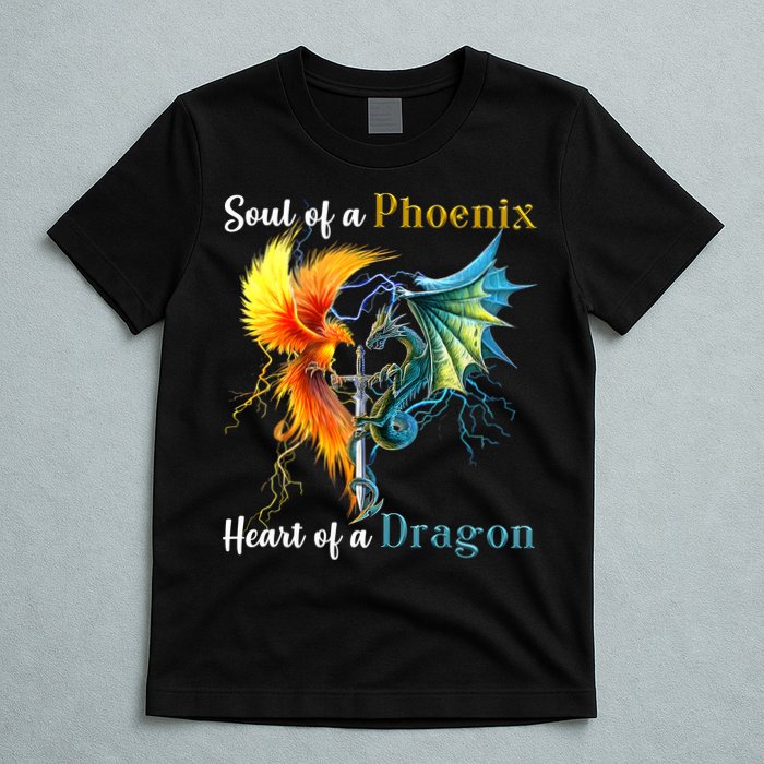 Soul Of A Phoenix Heart Of A Dragon T-Shirt