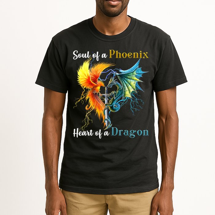 Soul Of A Phoenix Heart Of A Dragon Tall T-Shirt