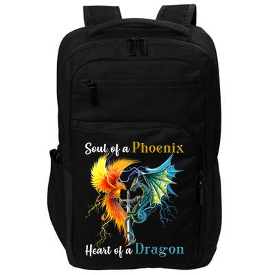 Soul Of A Phoenix Heart Of A Dragon Impact Tech Backpack
