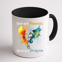 Soul Of A Phoenix Heart Of A Dragon Mug