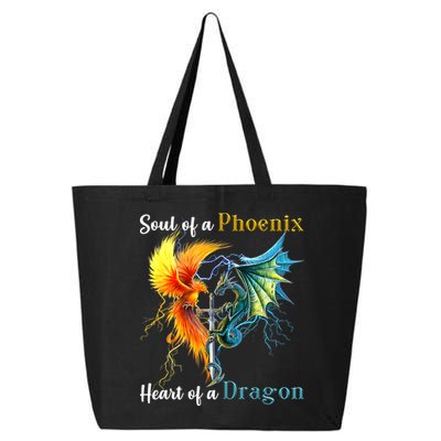 Soul Of A Phoenix Heart Of A Dragon 25L Jumbo Tote