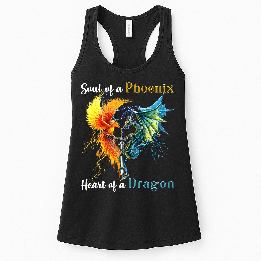 Soul Of A Phoenix Heart Of A Dragon Womens Tank Top